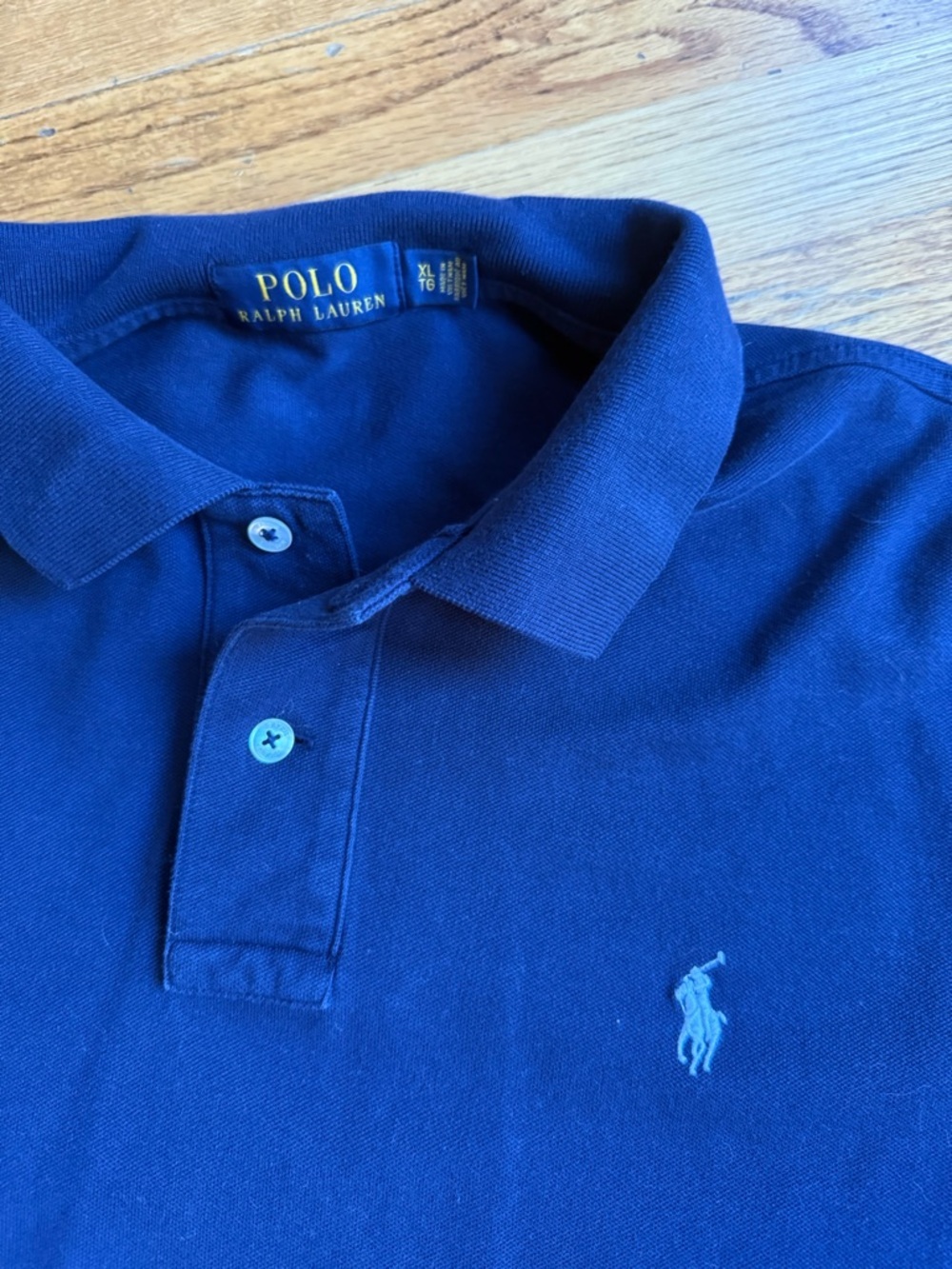 Polo by Ralph Lauren Men's Classic Navy Polo Shirt sz: XL - Picture 2 of 3
